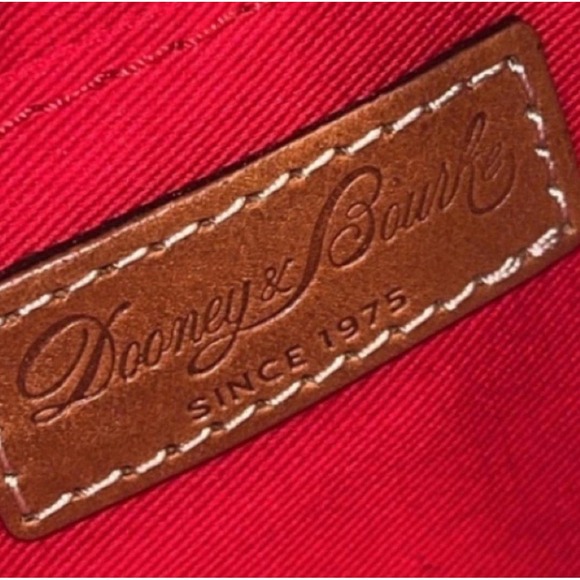 Dooney & Bourke Large Zip Denim Tartan Striped Wristlet - Picture 7 of 9